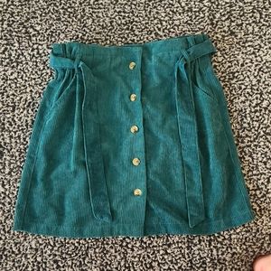 Curdoroy Skirt with Pockets